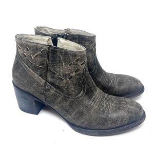 Old Gringo Women's Boots 9 Western Cowboy Distressed Leather Ankle Bootie